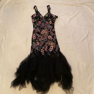 Black sequenced dress